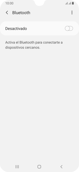 Pulsa el indicador para activar la función.