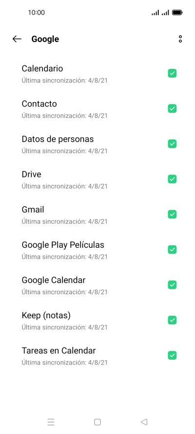 Pulsa la tecla de inicio para terminar y regresar a la pantalla de inicio.