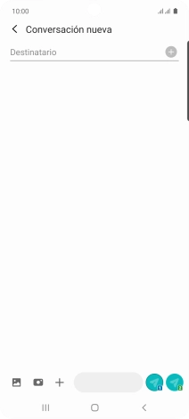 Pulsa en el campo de búsqueda e introduce las primeras letras del nombre del destinatario deseado.