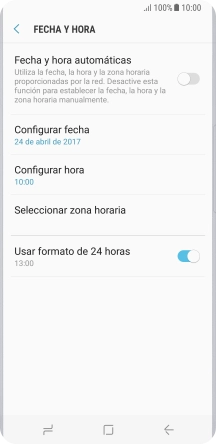 Pulsa el indicador junto a 
