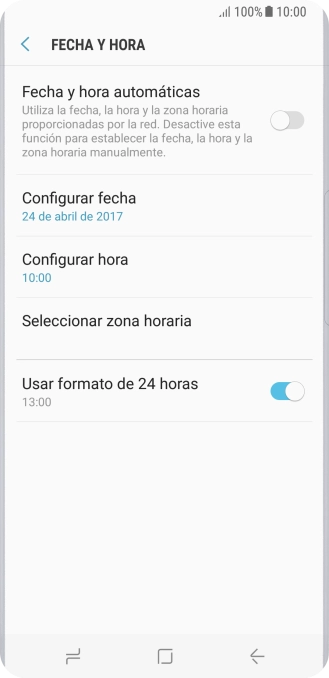 Pulsa el indicador junto a 