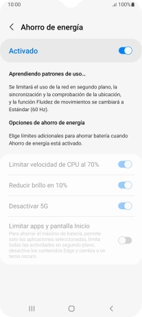 Pulsa la tecla de inicio para terminar y regresar a la pantalla de inicio.