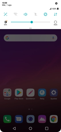 Pulsa el icono de modo de sonido las veces que sean necesarias para activar o desactivar el modo silencioso.