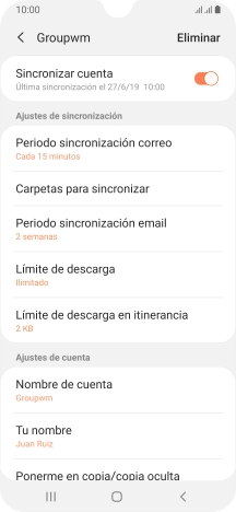 Pulsa el indicador junto a 