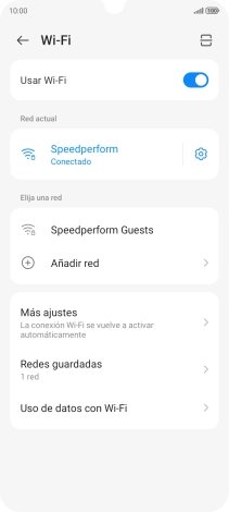 Desliza el dedo hacia arriba desde la parte inferior de la pantalla para terminar y volver a la pantalla de inicio.