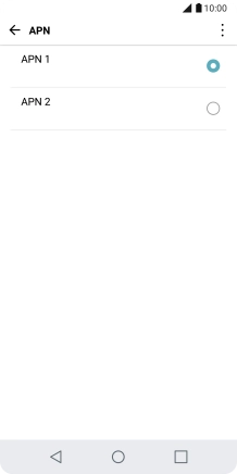 Pulsa en el campo junto a la conexión de datos para activarla.