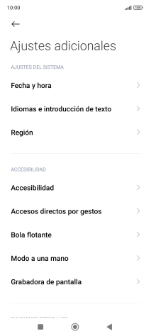 Pulsa Fecha y hora.