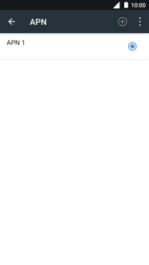 Pulsa el icono de nueva conexión de datos.
