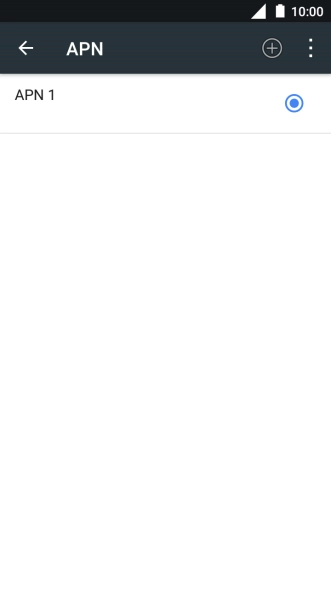 Pulsa el icono de nueva conexión de datos.