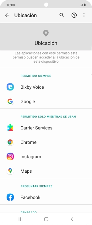 Pulsa la app deseada.