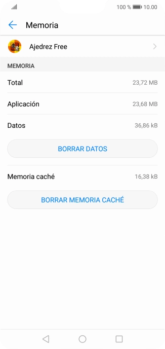 Pulsa BORRAR MEMORIA CACHÉ.