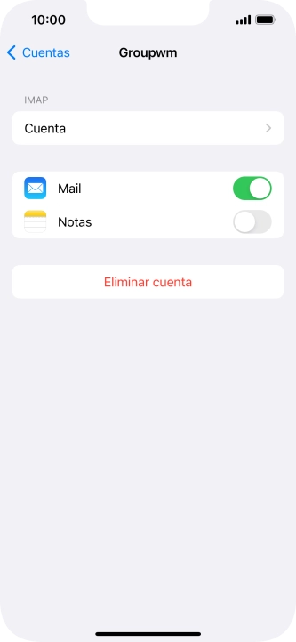 Pulsa Cuenta.