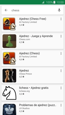 Pulsa la app deseada.