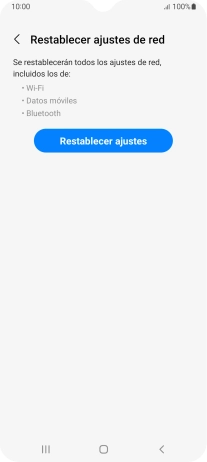 Pulsa Restablecer ajustes.