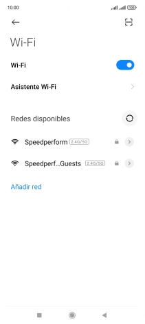 Pulsa Asistente Wi-Fi.