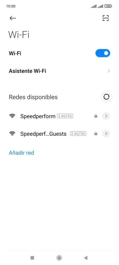 Pulsa Asistente Wi-Fi.