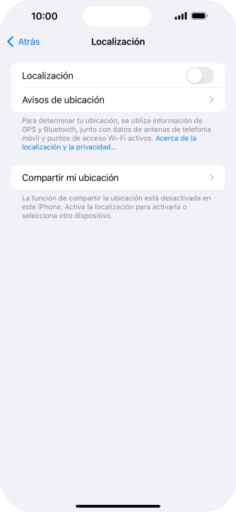 Pulsa el indicador junto a 