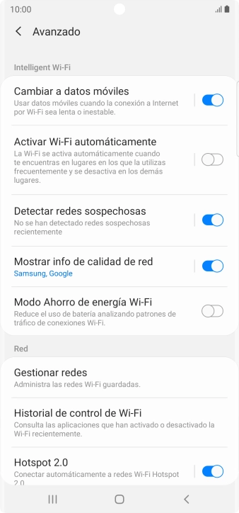 Pulsa el indicador junto a 