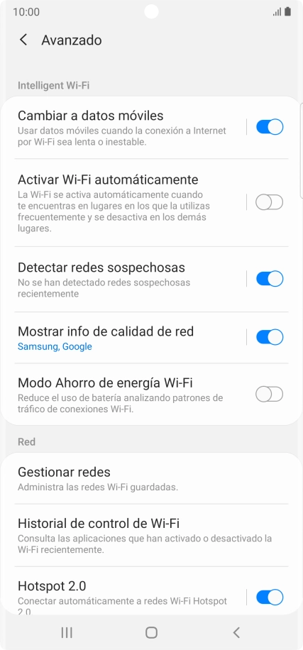 Pulsa el indicador junto a 
