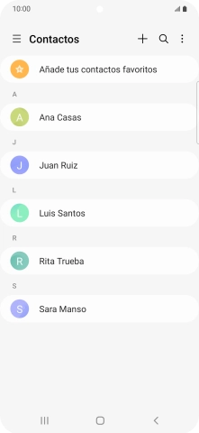 Desliza el dedo hacia la derecha desde la parte izquierda de la pantalla.