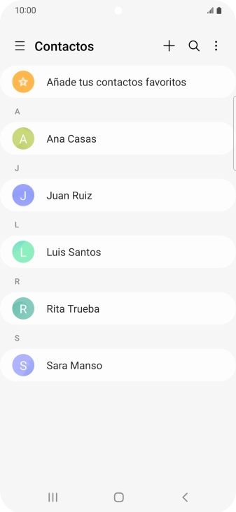 Desliza el dedo hacia la derecha desde la parte izquierda de la pantalla.
