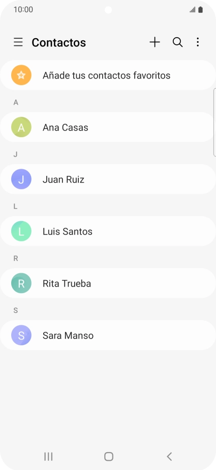 Desliza el dedo hacia la derecha desde la parte izquierda de la pantalla.