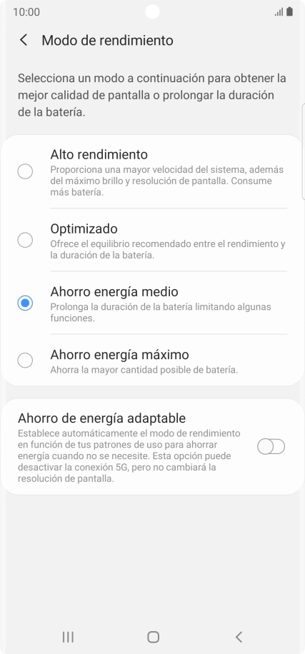 Pulsa la tecla de inicio para terminar y regresar a la pantalla de inicio.