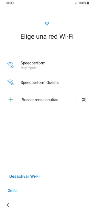 Pulsa la red wifi deseada.