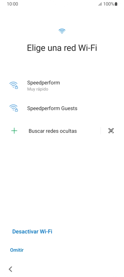Pulsa la red wifi deseada.