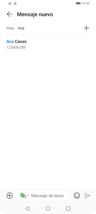 Pulsa el contacto deseado.