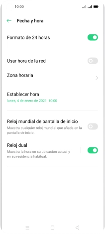 Pulsa el indicador junto a 