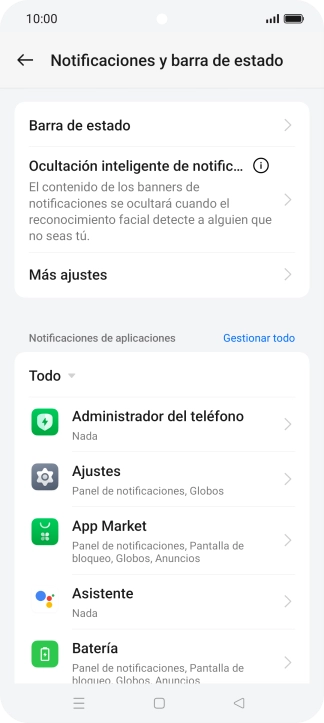 Pulsa la app deseada.