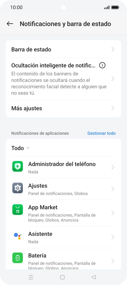 Pulsa la app deseada.