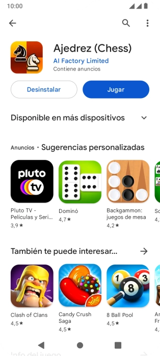 Pulsa la tecla de inicio para terminar y regresar a la pantalla de inicio.