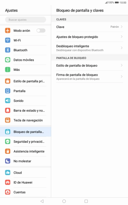 Pulsa Clave e introduce el código de seguridad actual.