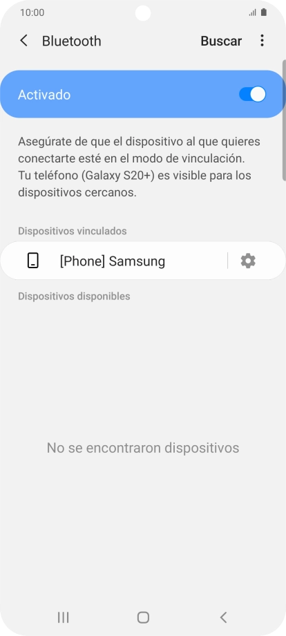 Pulsa la tecla de inicio para terminar y regresar a la pantalla de inicio.