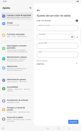 Pulsa el indicador junto a 