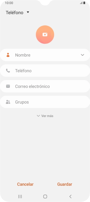 Pulsa la lista desplegable de la guía.