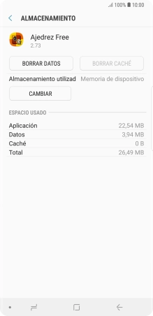 Pulsa la tecla de inicio para terminar y regresar a la pantalla de inicio.