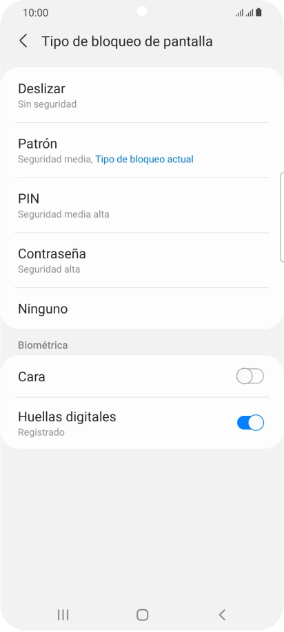 Pulsa Ninguno.