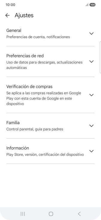 Pulsa Preferencias de red.