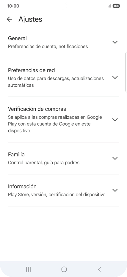 Pulsa Preferencias de red.