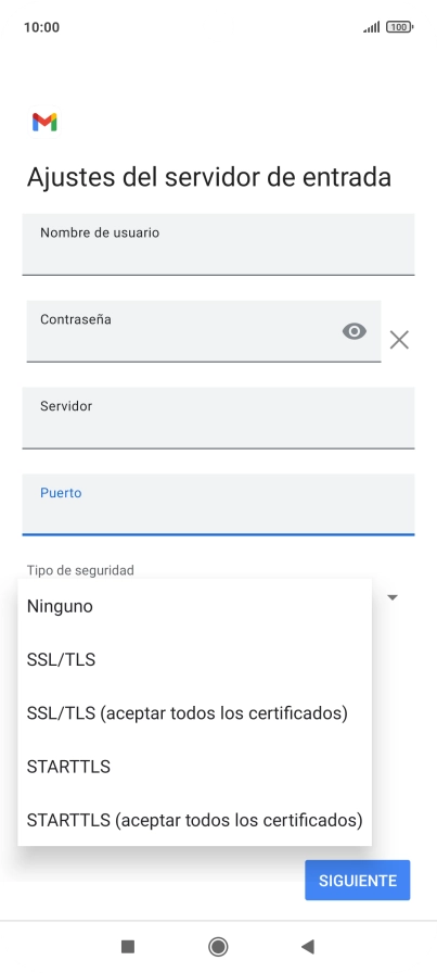 Pulsa Ninguno.