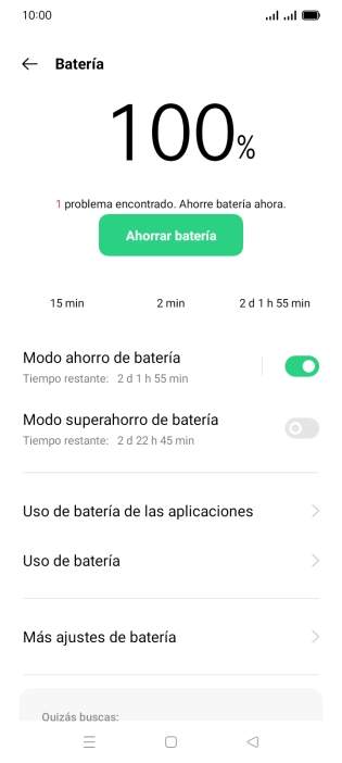 Pulsa la tecla de inicio para terminar y regresar a la pantalla de inicio.