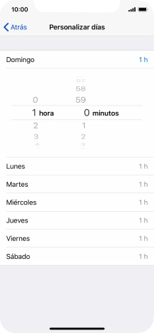 Selecciona el período de tiempo deseado.