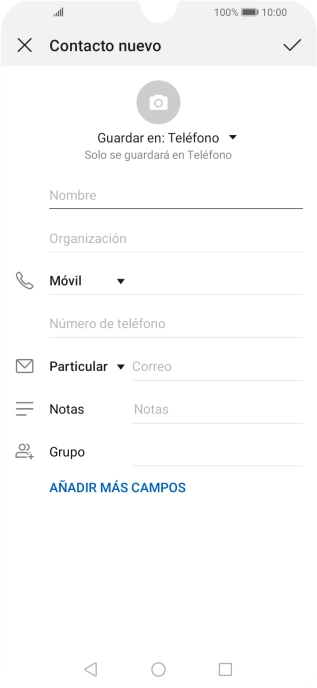 Pulsa la lista desplegable de la guía.