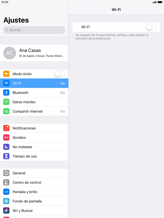 Pulsa el indicador junto a 