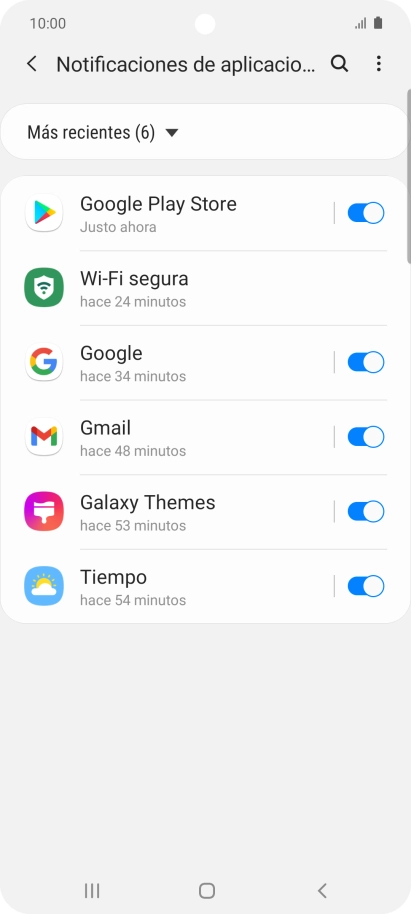 Pulsa la lista desplegable.
