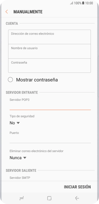 Pulsa la lista desplegable bajo 