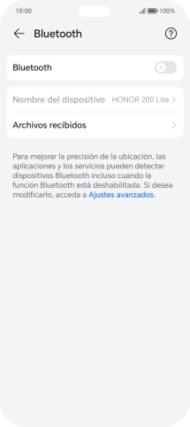 Pulsa el indicador junto a 